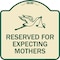 Signmission Reserved for Expecting Mothers Heavy-Gauge Aluminum Architectural Sign, 18" L, 18" H, TG-1818-23198 A-DES-TG-1818-23198 - alternate 1